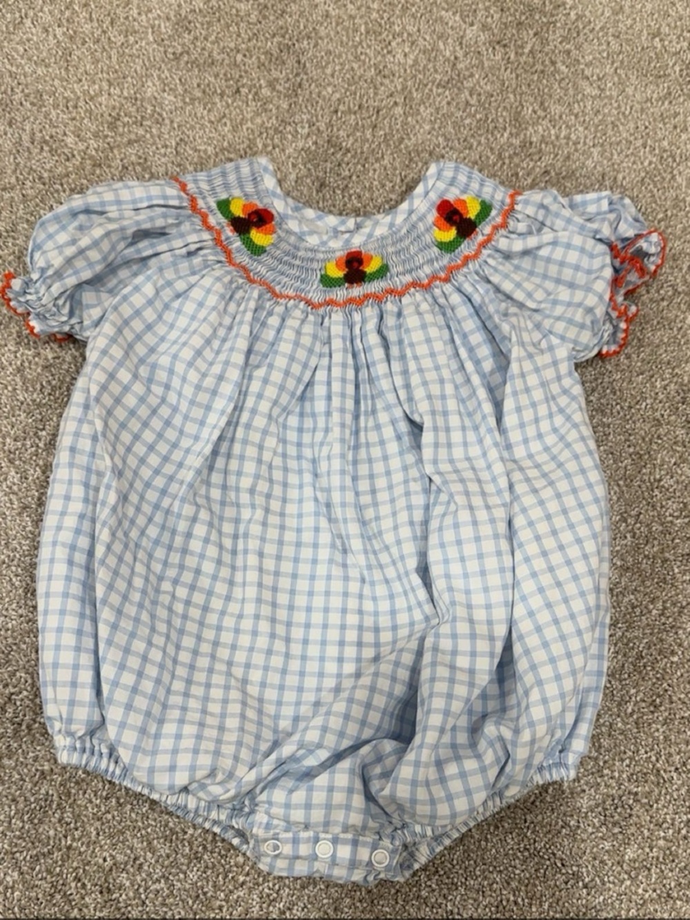 Poppy Kids Co. Thanksgiving Smock Bubble